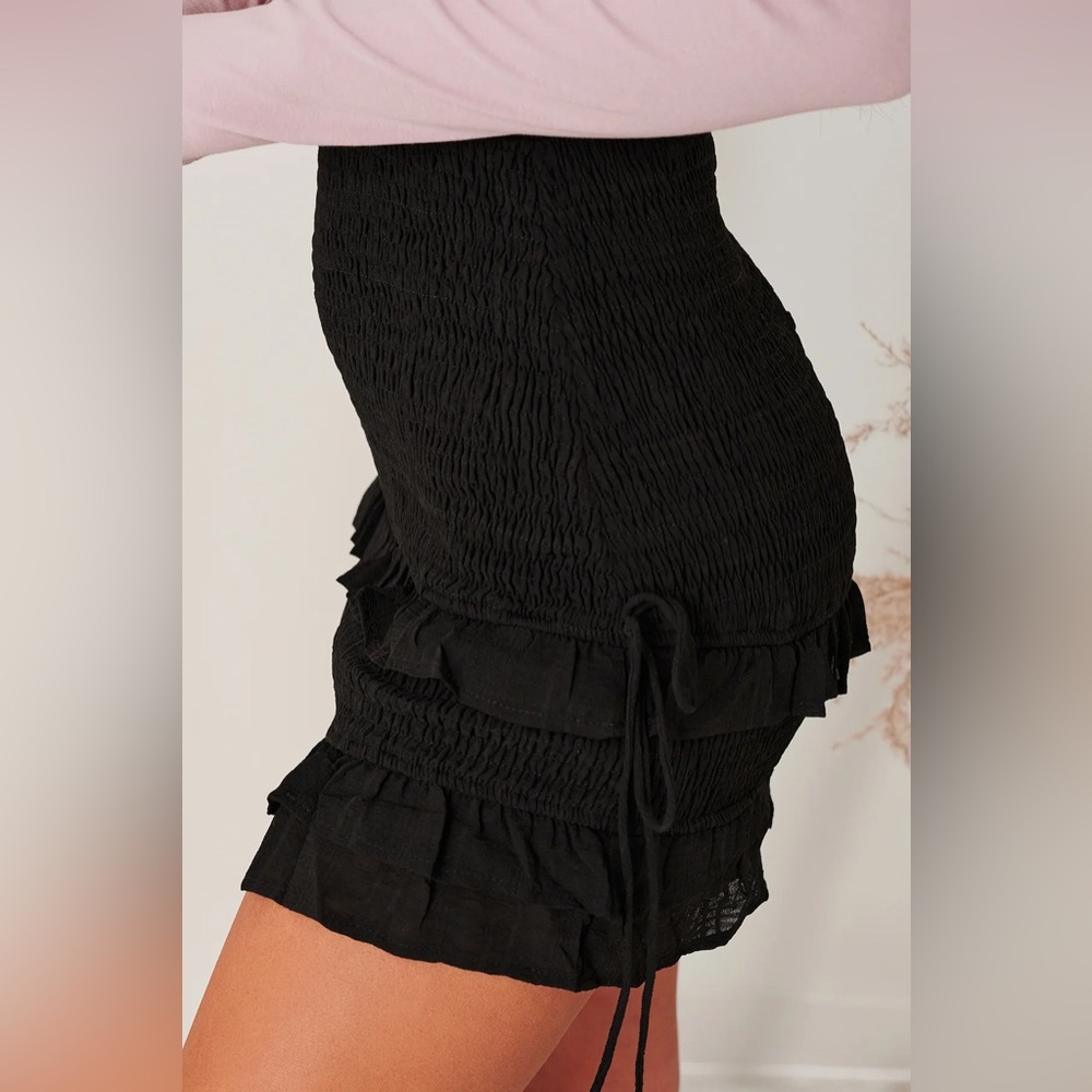Black Ruffle Skirt - Picture 4 of 4